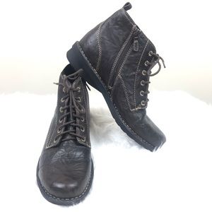 clarks nikki north black scrunch leather